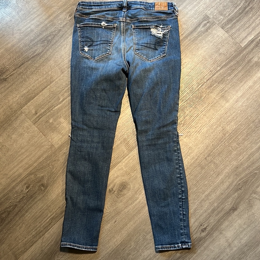 American Eagle Outfitters Next Level Stretch Skinny Distressed Jeans - Picture 2 of 8